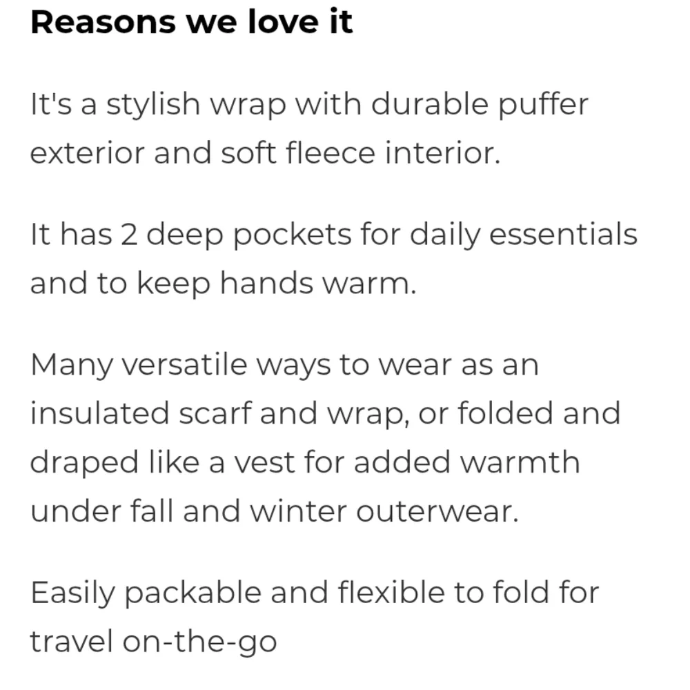 Original Puffer Hug Red grey fleece  Pocketd Winter Ski Scarf Gift Unisex